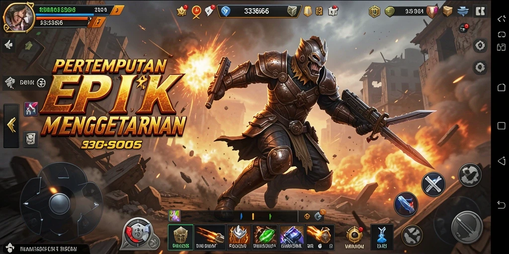 Gameplay mendebarkan dari 333666 yang menampilkan aksi penuh strategi.