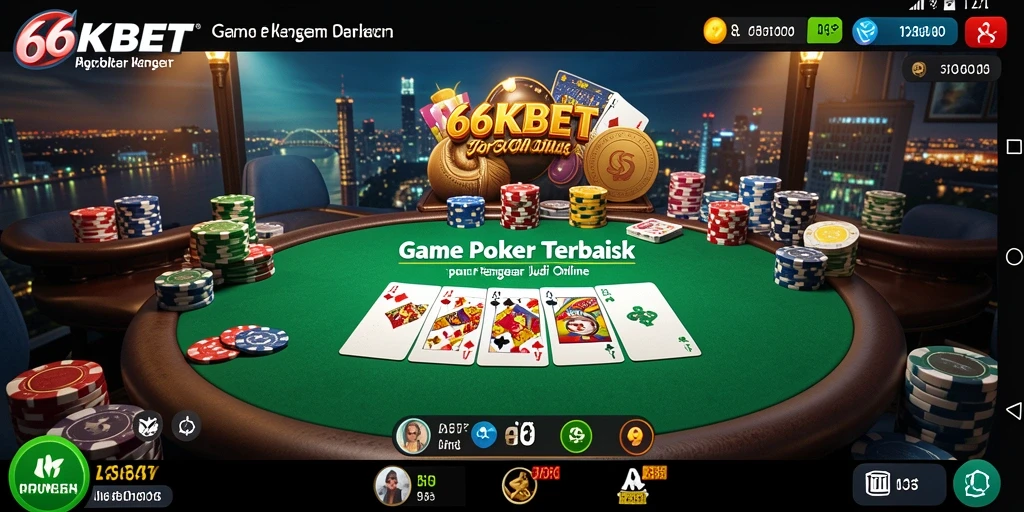 Screenshot gameplay Poker yang mendebarkan di 66KBET.