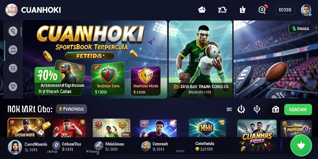 Screenshot utama CUANHOKI menunjukkan pengalaman taruhan yang menggembirakan.