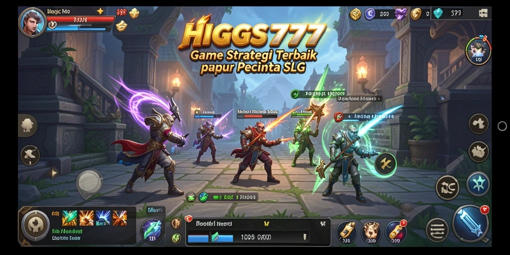 Tampilan gameplay HIGGS777 yang menakjubkan dan mendalam.