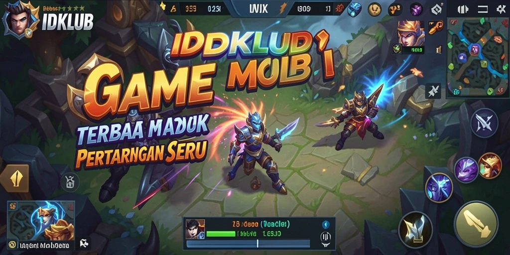 Tampilan gameplay seru dari IDKLUB dalam pertarungan MOBA.