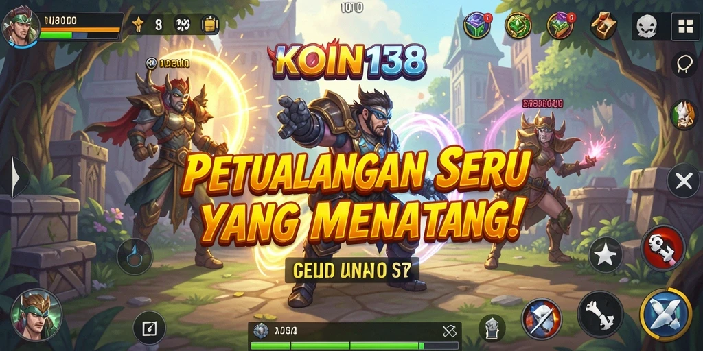 Tangkapan layar KOIN138 menampilkan karakter yang beraksi dalam petualangan seru.