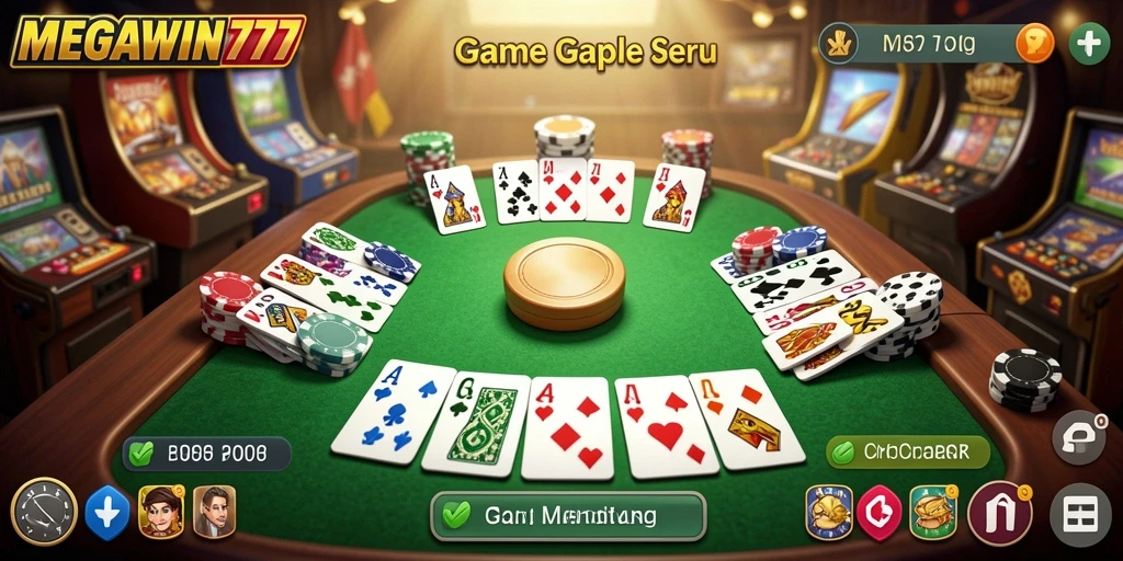 Tampilan antarmuka gameplay seru di MEGAWIN777.