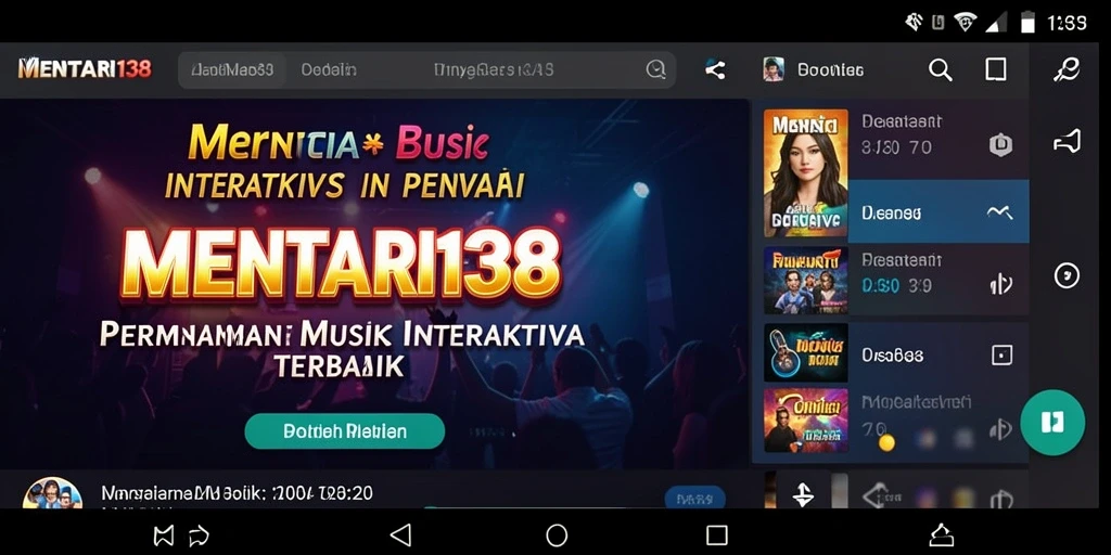 Screenshot gameplay MENTARI138 menunjukkan keseruan bermain musik.