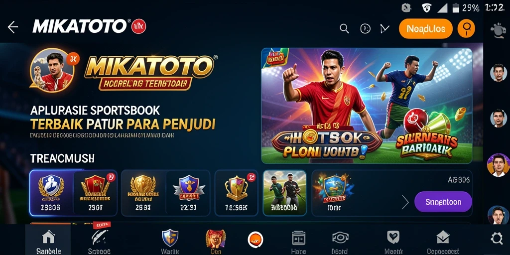 Tangkapan layar MIKATOTO menampilkan antarmuka taruhan yang menarik dan informatif.