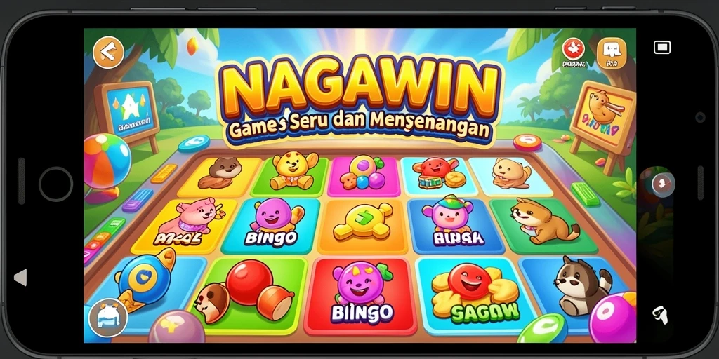 Screenshot gameplay NAGAWIN yang menunjukkan keseruan Bingo.