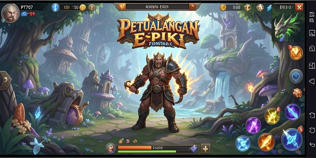Tampilan gameplay PT707 yang menakjubkan dengan karakter dan pertempuran menarik.