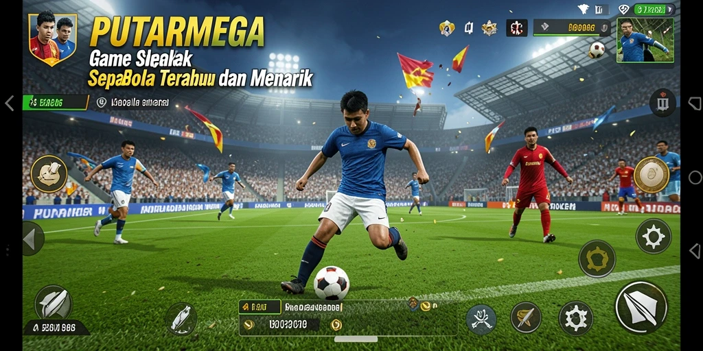 Screenshot dari gameplay PUTARMEGA yang mendebarkan.