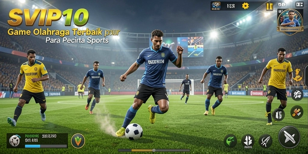 Screenshot SVIP10 menunjukkan aksi seru dalam gameplay olahraga yang mengasyikkan.