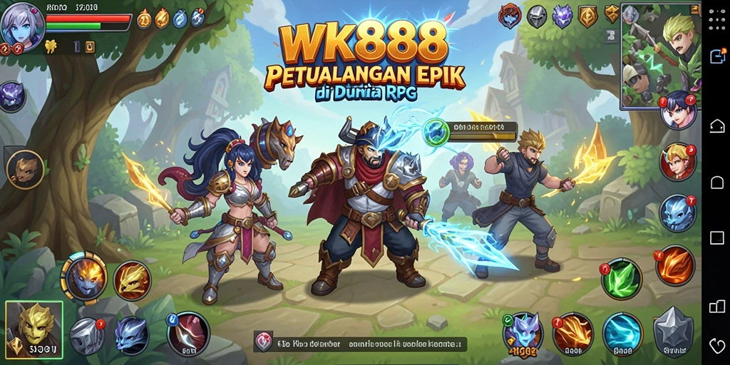 Tampilan gameplay WK888 yang memikat di dunia RPG.